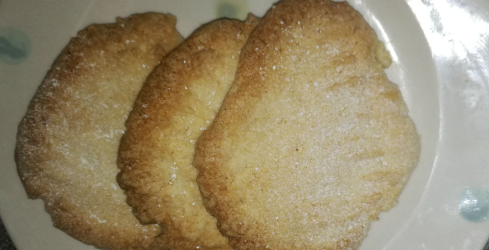 Lemon Crisp Cookies (gluten free and egg free)
