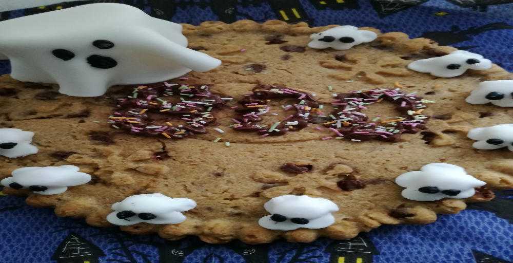 Scary Giant Choc Chip Cookie