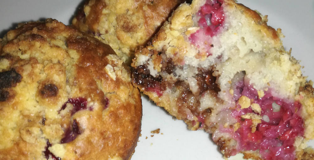 A Raspberry & Chocolate Chip Muffin Recipe
