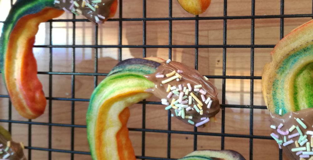 Rainbow Viennese Cookies