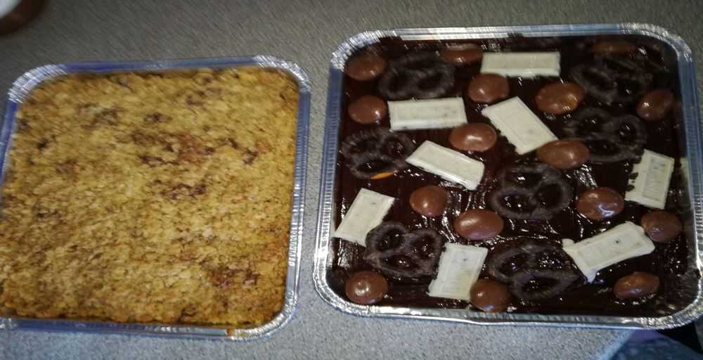 American Sweets Brownies and Dark Choc Chip Flapjack for Postal Delivery