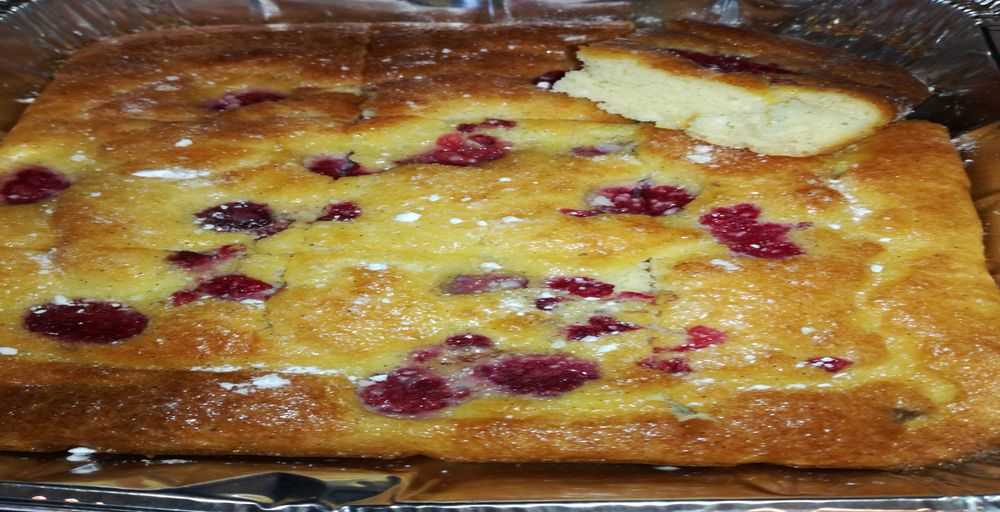 Low Carbohydrate Coconut &  Raspberry Slice